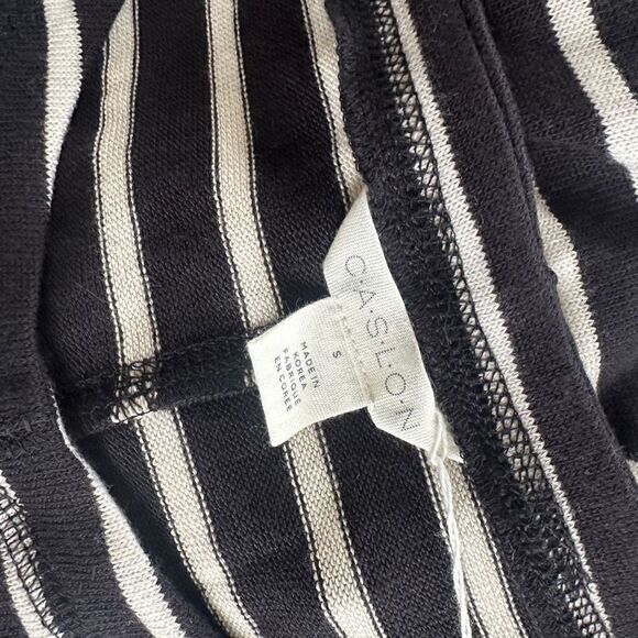 Caslon Women's Black and White Nautical Striped Knit Dress Size S - Picture 11 of 11